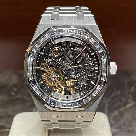 audemars piguet diamond ebay|Audemars Piguet skeleton diamond.